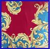 New 90cm Square Scarf Women Satin Hijab Shawl Female Foulard Vintage Design  Summer Bandana Head Scarves Square Wraps
