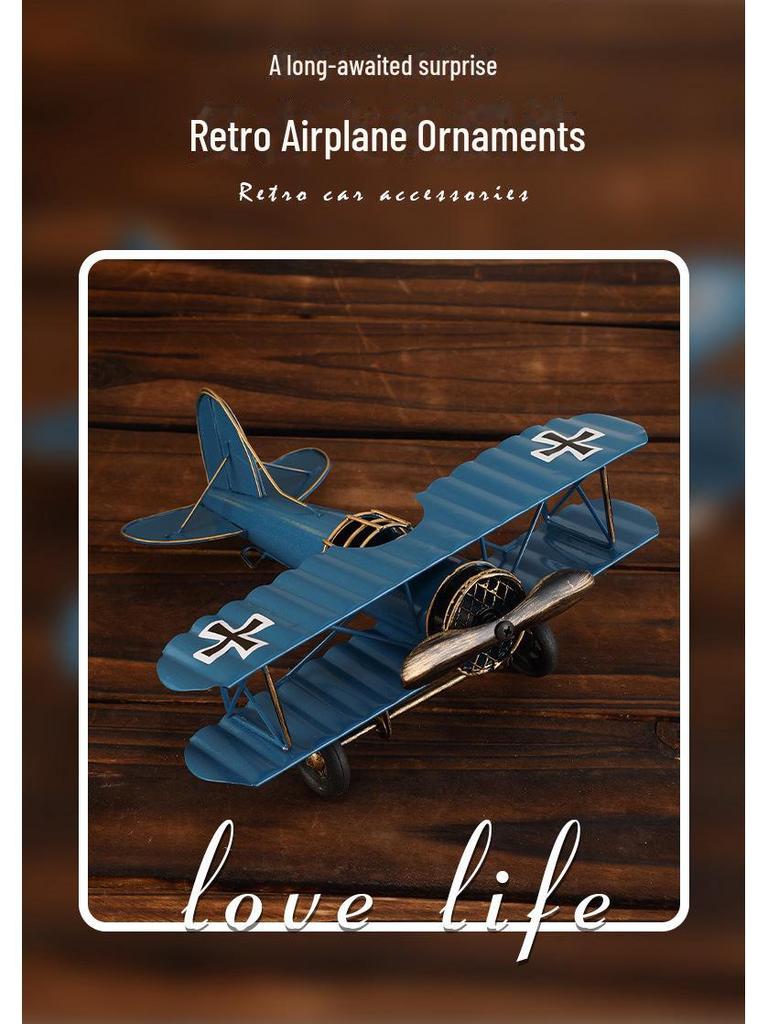 Creative WWII Retro Metal Airplane Model - Office Decoration and Gift