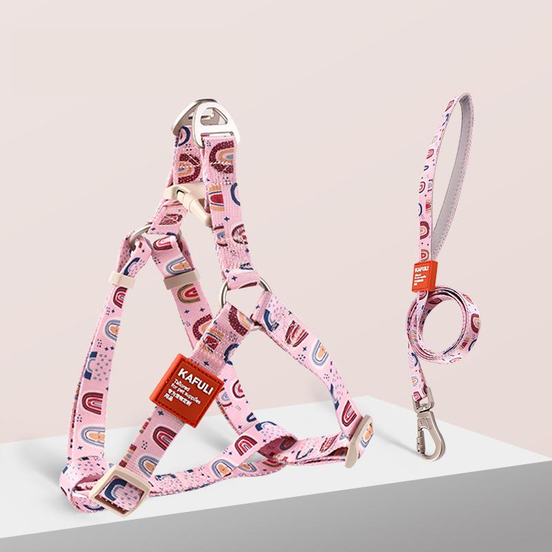 Комплект из шлейки и поводка для собак, жилет для домашних животных, регулируемый поводок для собак, дышащая шлейка для домашних животных для маленьких и средних собак, товары для животных