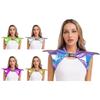 Women Shiny Metallic Gothic Pauldron Armor Shrug Steampunk Epaulet Shoulder Guard Collar Design for Halloween