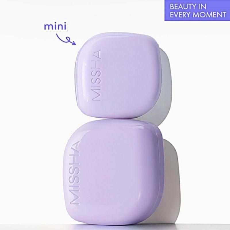 MISSHA Layering Fit Cushion Semi Glow Мини SPF50+ PA++++ Корейский кушон-тональная основа Естественное сияющее покрытие Дорожный размер 5 г #21 Ваниль