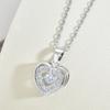Умное ожерелье «Бьющееся сердце» Женский дизайн Свежий и универсальный цирконовый кулон «Любовь» Цепочка для шеи