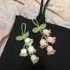 Ландыш Вязаные Крючком Цветы Несколько Стилей Брелок Искусственные Цветы Подвесное Украшение Подвеска для Автомобиля Вязаный Цветок