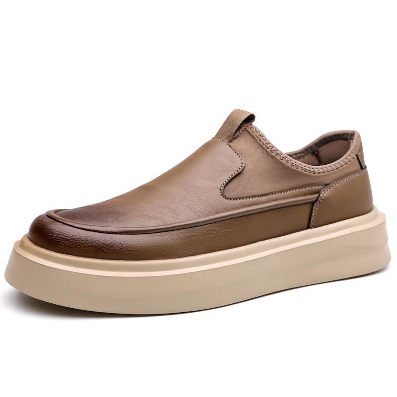 New men's board shoes Comfortable minimalist style outdoor street Trendy youth high-quality shoes Black brown classic