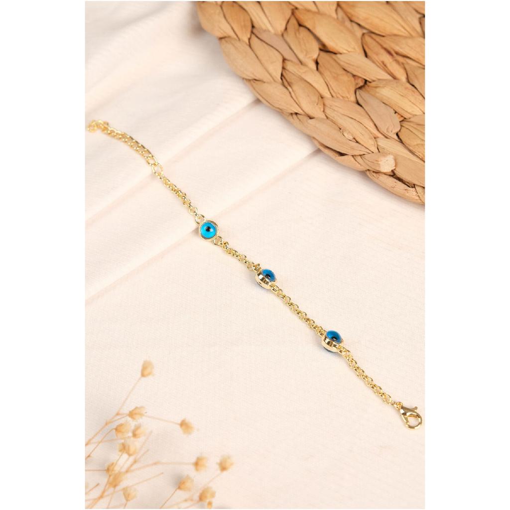 Женский позолоченный однотонный браслет