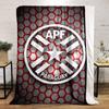 Paraguay Football Hexagon Design for all seasons blanket lunch break throw gift