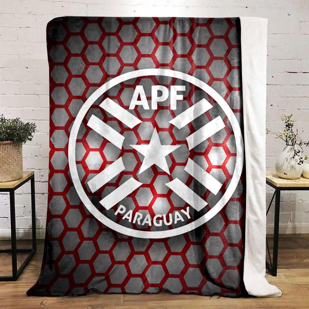 Paraguay Football Hexagon Design for all seasons blanket lunch break throw gift