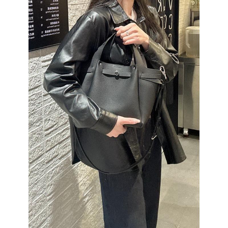 Новая высококачественная плетеная корзина из коровьей кожи, сумка-ведро, сумка-тоут, сумка-мессенджер для ношения через плечо, женская сумка.