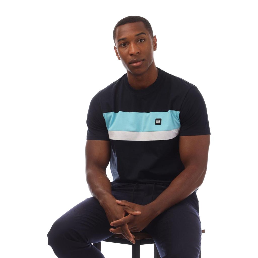 Weekend Offender Mens Crossword Colour Block T-Shirt