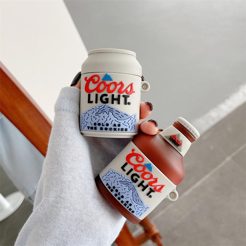 Чехол 3D Beer для AirPods Pro 2, мультяшный силиконовый чехол для беспроводных наушников/вкладышей для Apple AirPods 1 2 3, чехол для зарядки