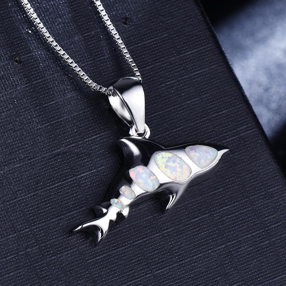 Exquisite Fish-shaped Pendant Shark Necklace for Women European and American Style Simple