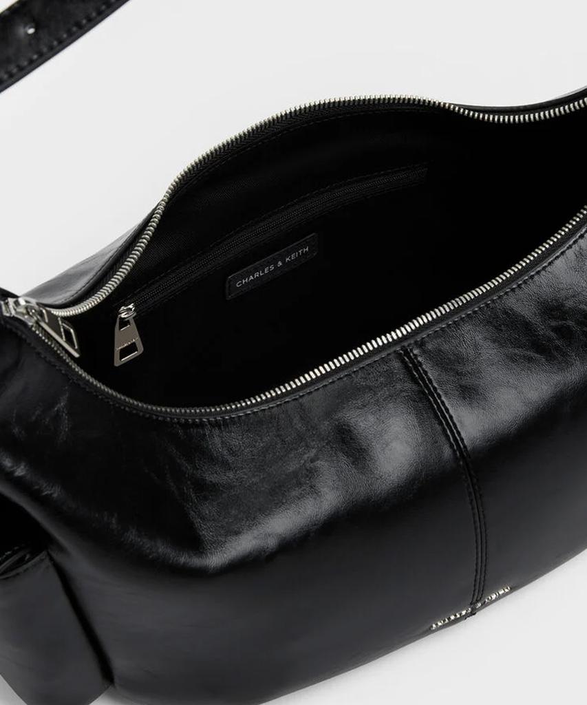 Charles & Keith Большая сумка-хобо Bessie с боковым карманом Ck2-80782833
