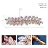 Exquisite Wheat Shape Zirconia Hair Clip Shining Rhinestone Gifts Side Clip Banquet Headpieces Party Banquet