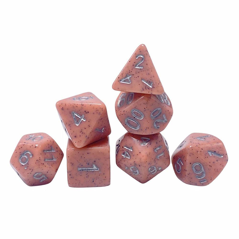 7 шт./компл., 7 кубиков, настольные игровые многогранные игральные кости D4 D6 D8 D10 D12 D20, игровые кости, прочные игральные кости DND, TRPG DND