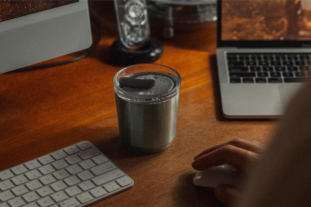 KINTO To-Go Tumbler, 240ml, with Plug, Stainless Steel, 20430