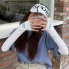 Ice Silk Arm Sleeves Thin Long Gloves New Half Finger Sleeves  Female Male