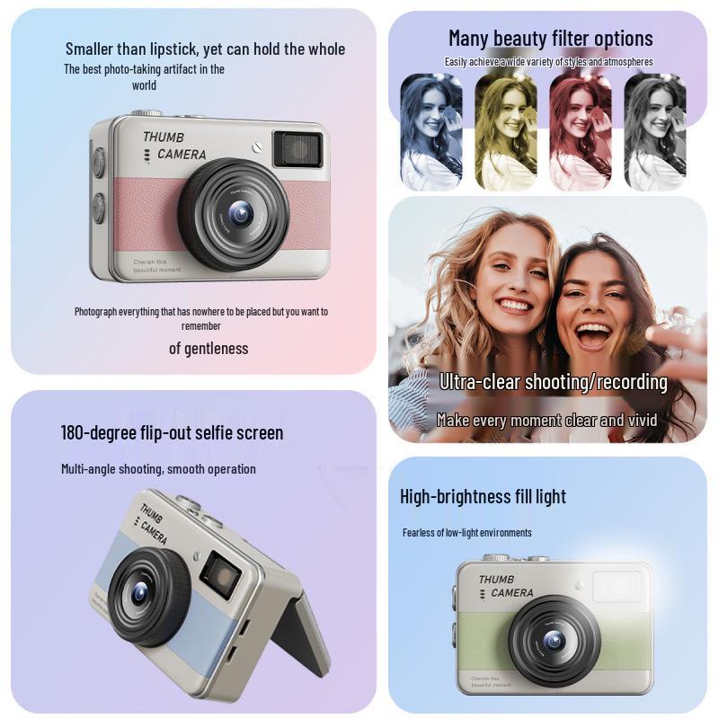 Y11 Mini Autofocus Student Camera - 68MP HD CCD