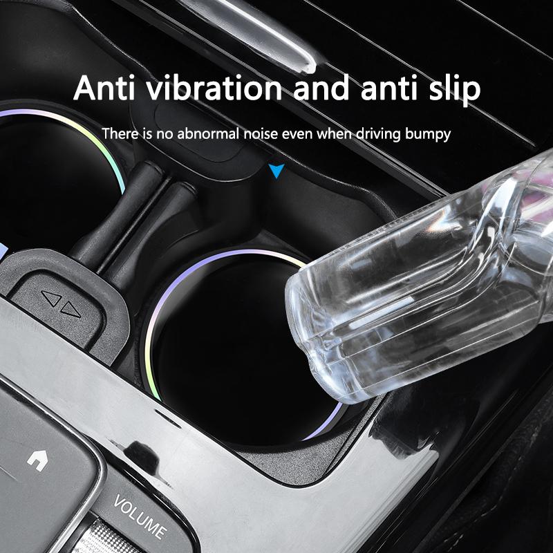 Porsche Car Laser Coasters Cup Slot Mat Beverage Holder Pad For Cayenne Panamera Macan Boxster 911 Carrera-GT 928 Car Interior