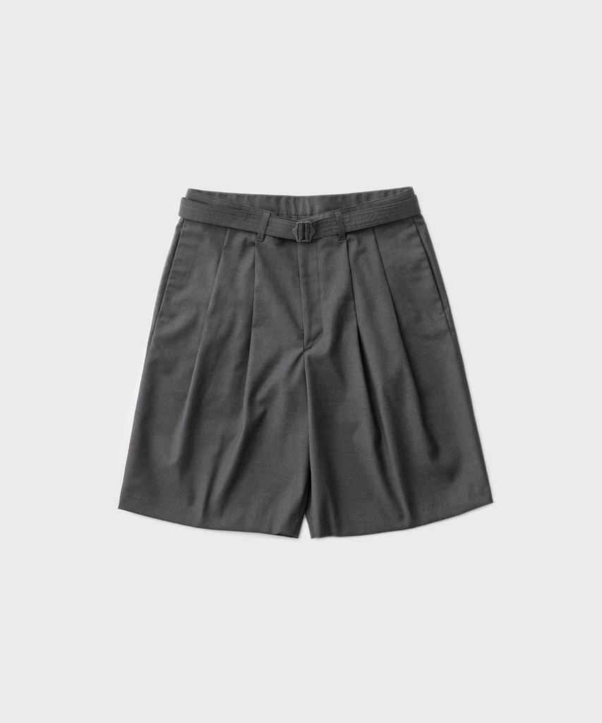 ANOTHER OFFICE Hemingway Belted Shorts (Heather Gray)