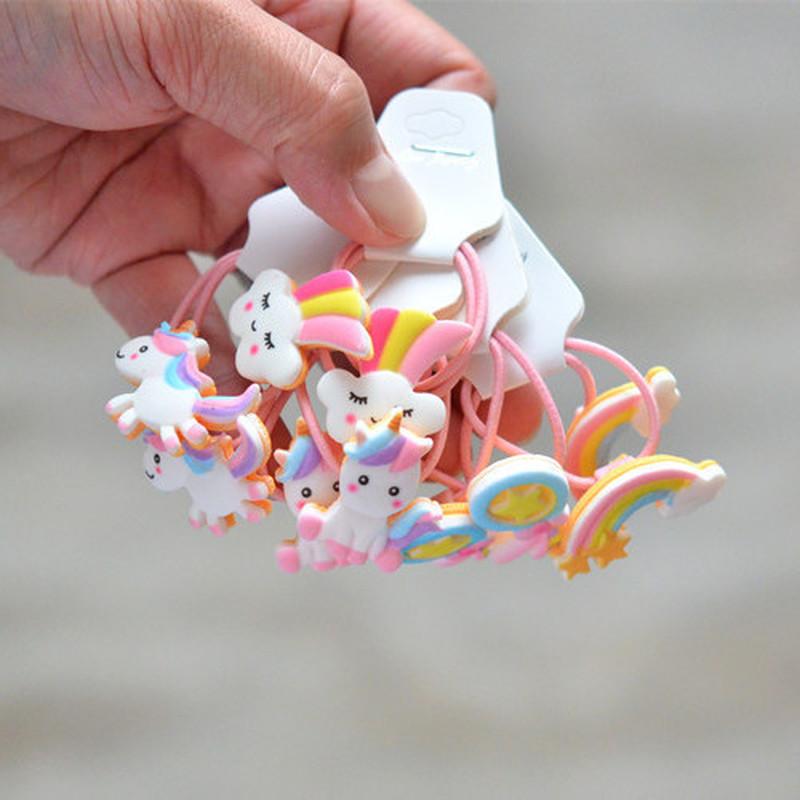 2 шт. эластичные ленты для волос для маленьких девочек, яркие цвета, кольцо для волос, веревка для волос, детские головные уборы, детские аксессуары для малышей