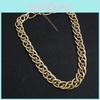 Style Euro Gold Plated Necklace Metallic Geometric Pendant Unisex Jewelry Gift