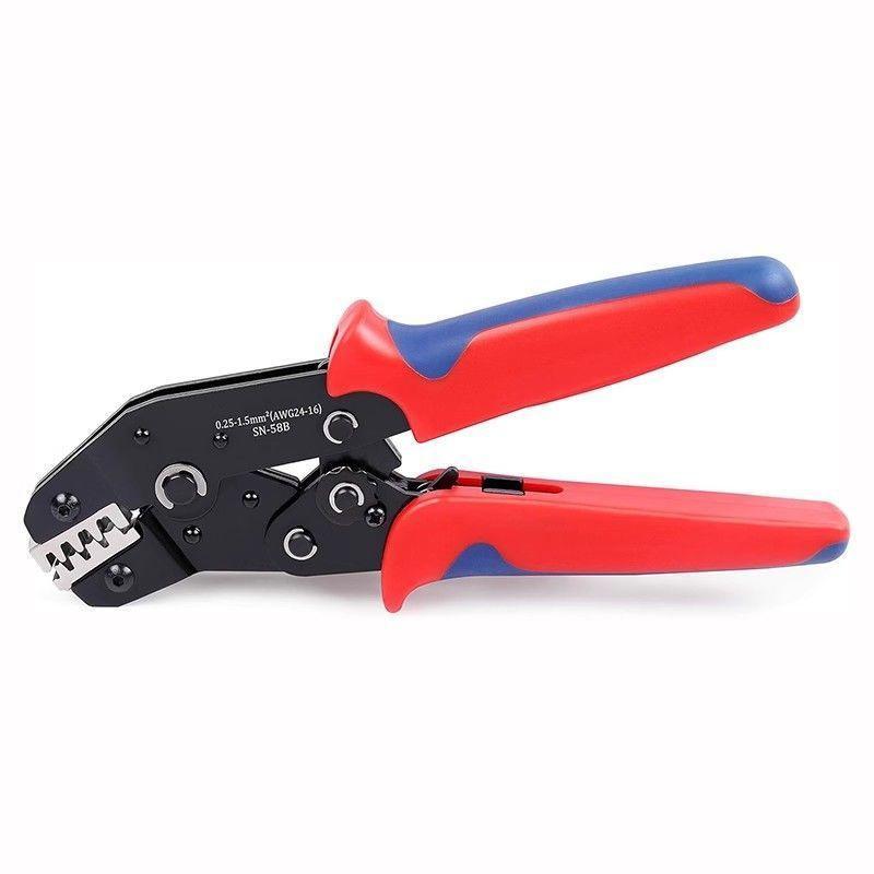 Crimping Pliers Ratcheting Crimping Tool Set For Open Barrel Dupont Molex Jst Te Terminals & Epc Pcie Sata Pins Sn-58B