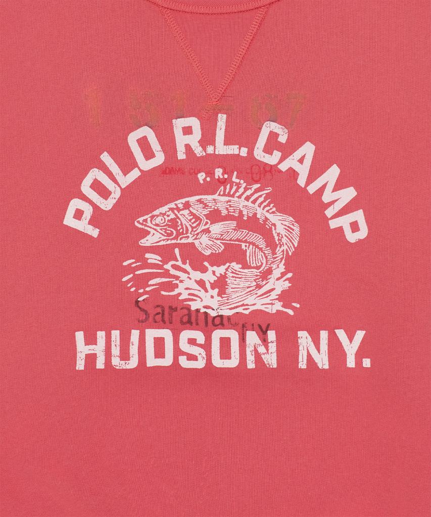 POLO RALPH LAUREN Vintage Fit Fleece Graphic Sweatshirt - Dark Red