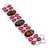 Ammolite, Rubillite Gemstone 925 Sterling Silver Jewelry Bracelet 7-8"