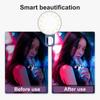 Portable LED Selfie Flash Fill Light 3 Adjustable Mode 20 Beads Easy Clip-On Brighten Live Beauty Fill Light
