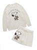 EC Limited BEAR Pullover Shorts Set PWNT251110 OWHT [Gelato Pique] [PEANUTS] & Women's