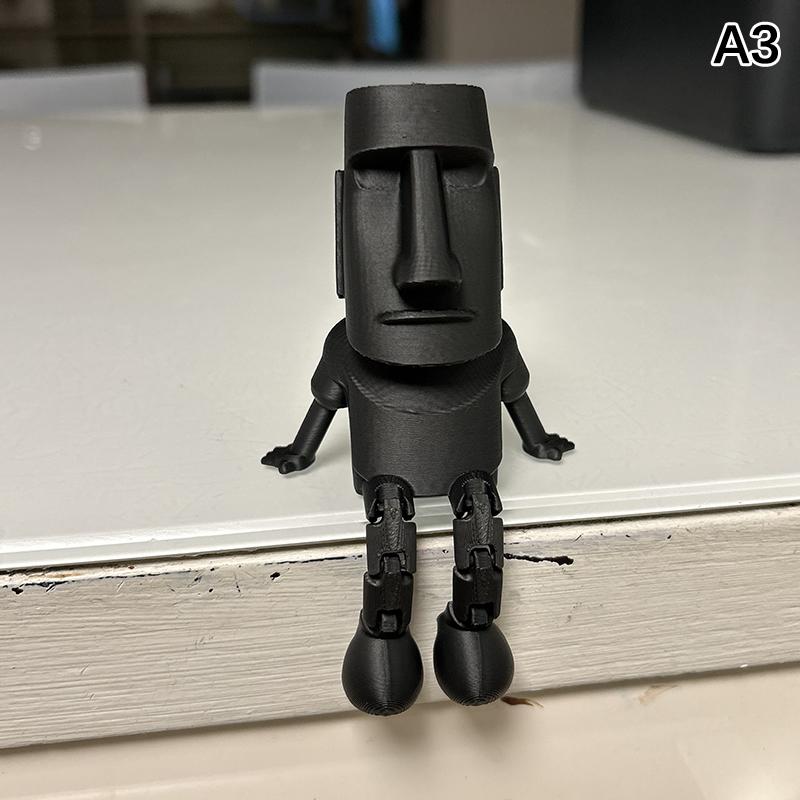 3D-печатная статуя Моаи с острова Пасхи, Моаи-украшение с подвижными суставами, Коллекционная фигурка, Декор для дома и рабочего стола, Подарок на вечеринку