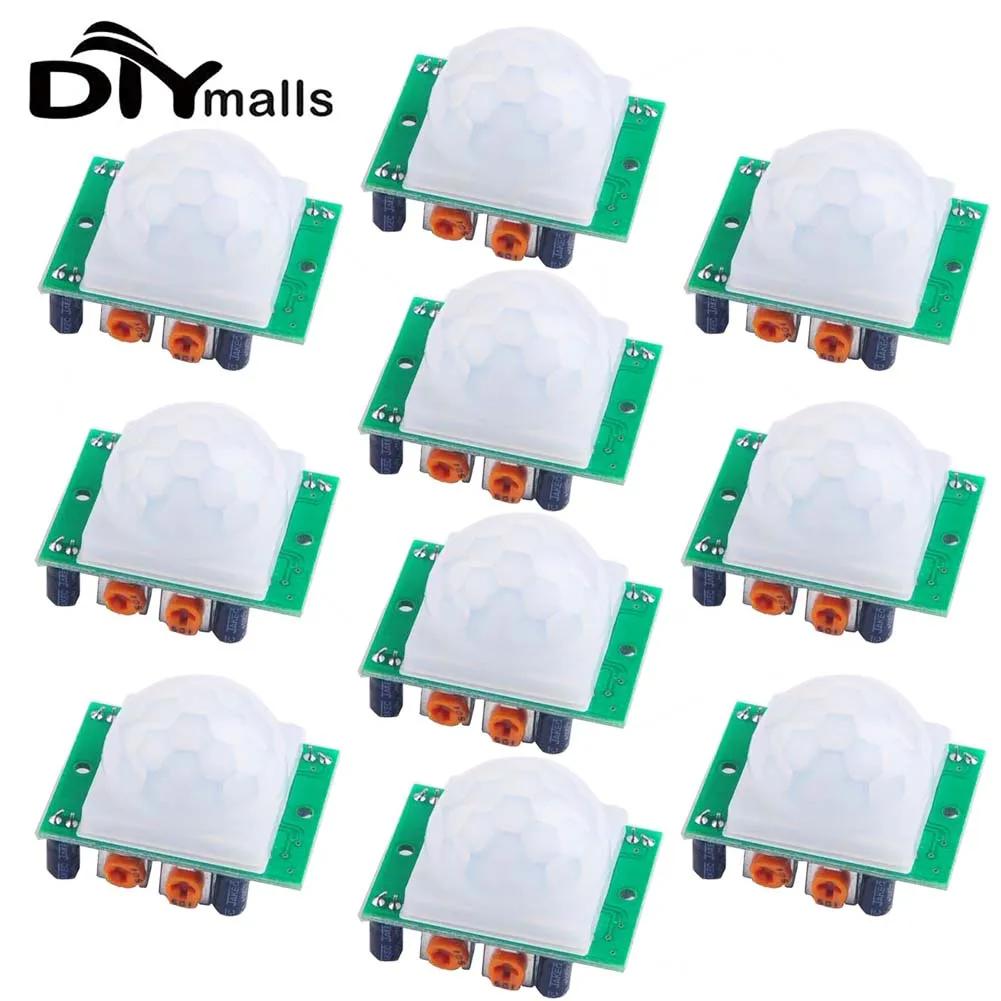 5/10pcs HC-SR501 Adjust IR Pyroelectric Infrared PIR Motion Sensor Detector Module Motion Sensor Detector Module HC SR501