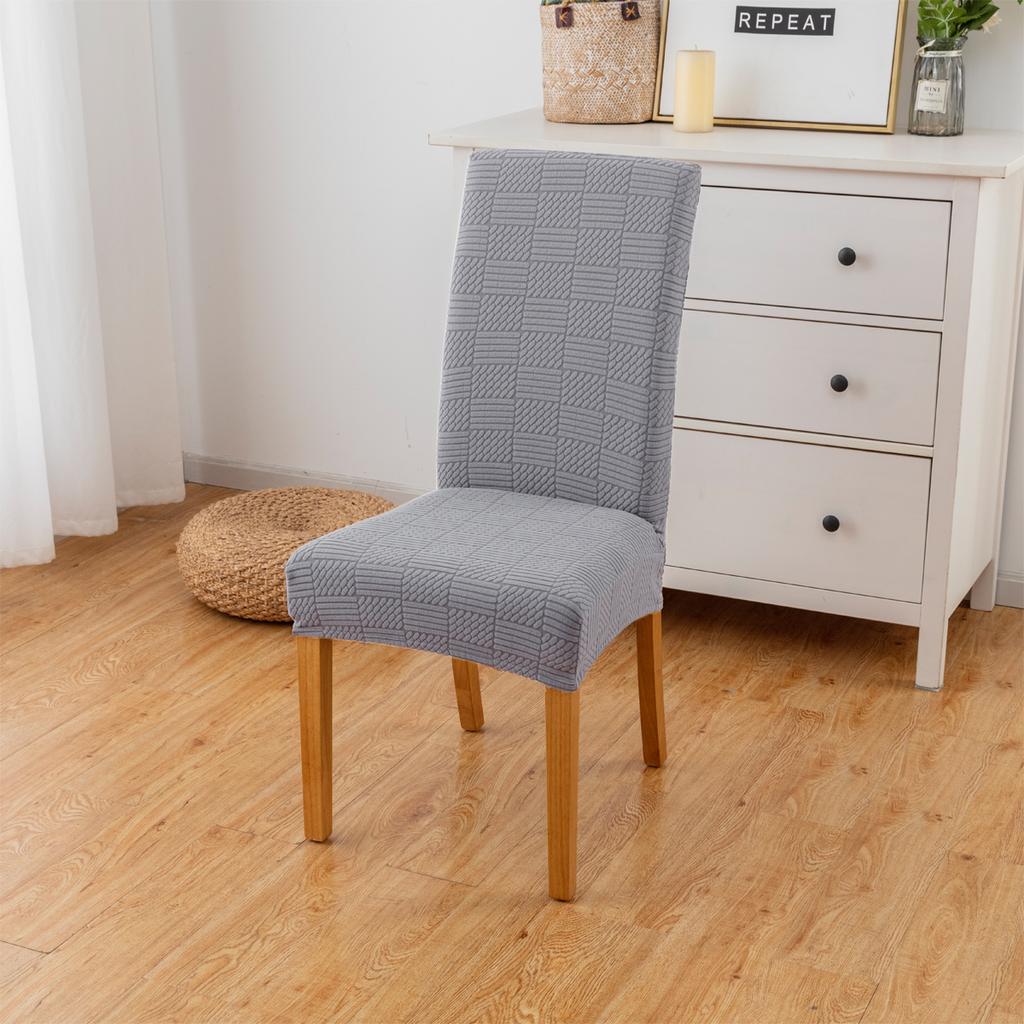 1Pc Thick Stretch Dining Chair Covers ProtectorsJacquard Parsons Chair Slipcover
