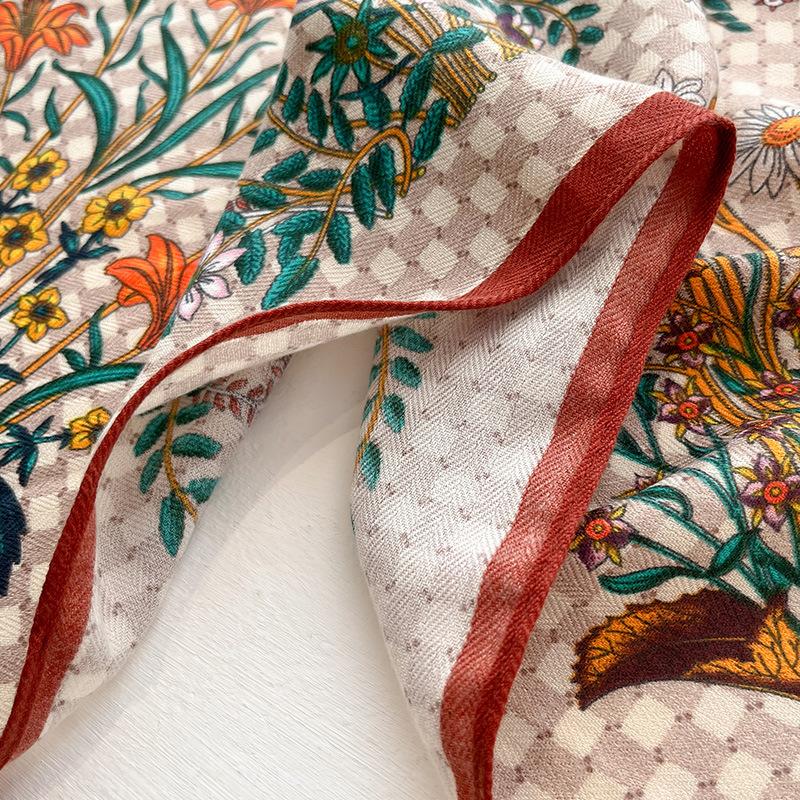 Fashion Hair Scarf for Women Lightweight Silk Feeling Head Scarves Square