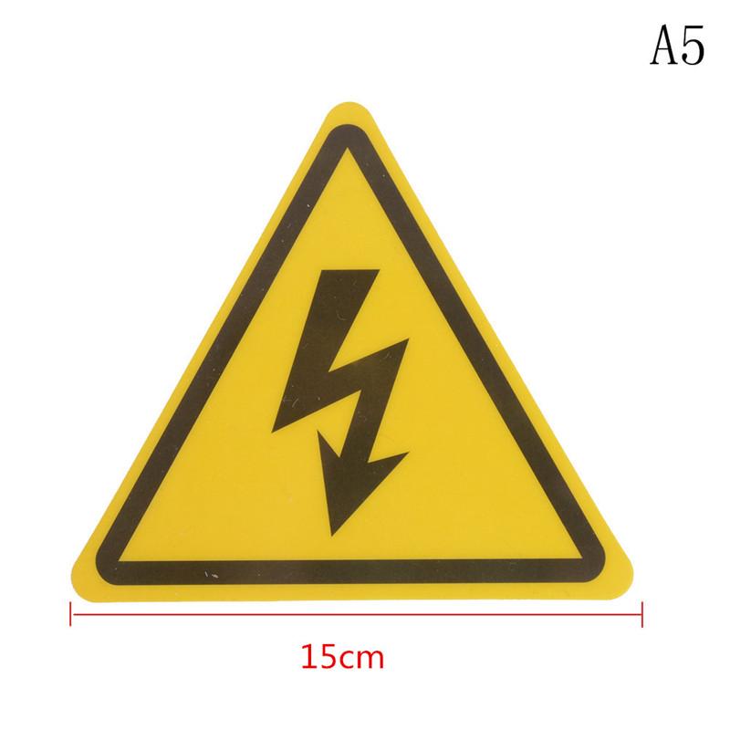 2Pcs Danger High Voltage Electric Warning Safety Label Sign Decal Sticker