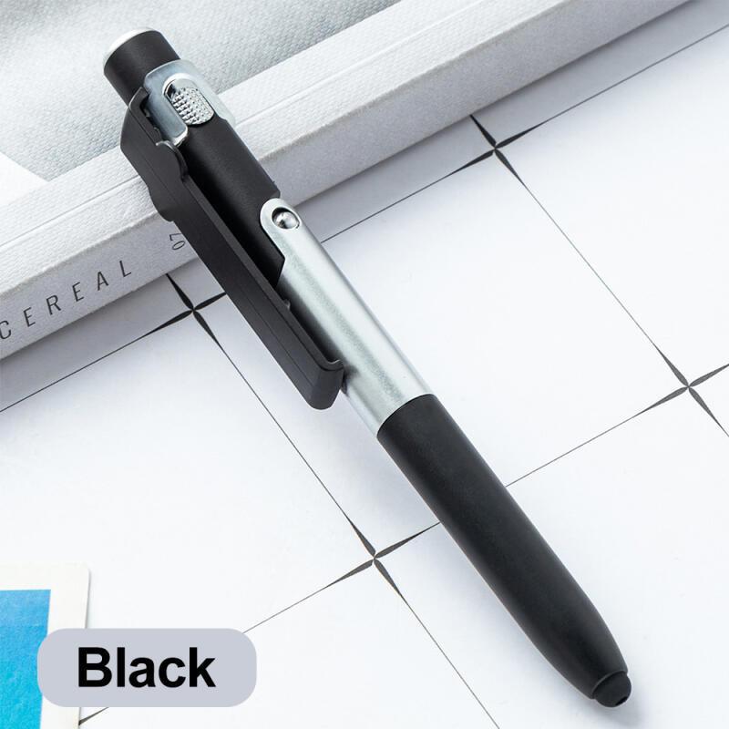 HdoorLink 4 в 1 многофункциональная шариковая ручка со светодиодной подсветкой складной держатель для телефона ночной карандаш для чтения и письма офис школьные канцелярские принадлежности для студентов
