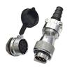 WF24 Male-Female Aviation Plug M24 Waterproof Flange Female Socket Industrial Connector TI+Z