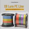 Yewei X8PE Высокопрочная Многоцветная 8-жильная Леска 500м для Морской Приманки и Поводкового Снаряжения
