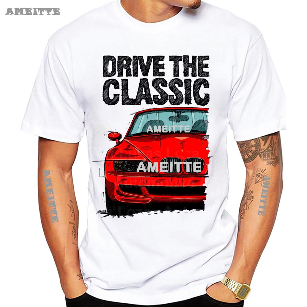 New Summer Unisex Short Sleeve Drive The Classic Z3 M Sports Car Tshirt White T Shirt Cool Casual Boy Tees White Tops