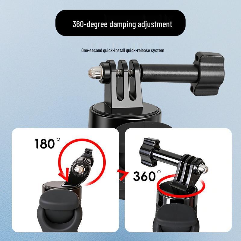Силиконовое Эластичное Крепление для Камеры DJI Osmo Action - Вращающееся Крепление на Руль для Велосипеда и Прямых Трансляций.