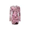 Pinko Однотонное вязаное мини-платье с длинным рукавом Женские платья Розово-розовый 103257A1O5-UY6