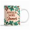 Mug - Noël James - Beige - Double-sided Print - 325 Ml - Dishwasher and Microwave Safe