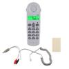 C019 Wired Telephone Phone Line Tester Lineman Butt Test Check Connector Cable Tool Grey White