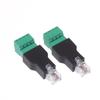 1/2 шт. 6P4C Штекер на 4-контактный винтовой клеммный преобразователь RJ11 Ethernet-разъем для телефонного приемника Удлинительный кабель-адаптер