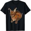Big Floppa Caracal Cat Meme Funny Memes Internet Memes Gen-Z Men Women Girls Kids T-Shirt