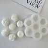 1Pcs DIY Aroma Candle Flower Peony Rose Silicone Mold 7 In 1 Resin Drip Gel Ornaments Mould Handmade Soap Making