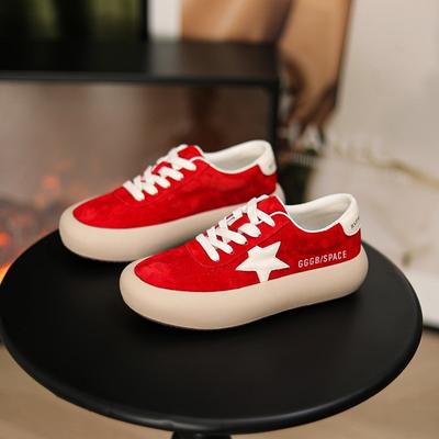 Корейская версия Star Skate Shoes, женская весенняя новая повседневная спортивная обувь на толстой подошве в тон, универсальная спортивная обувь для моральных тренировок