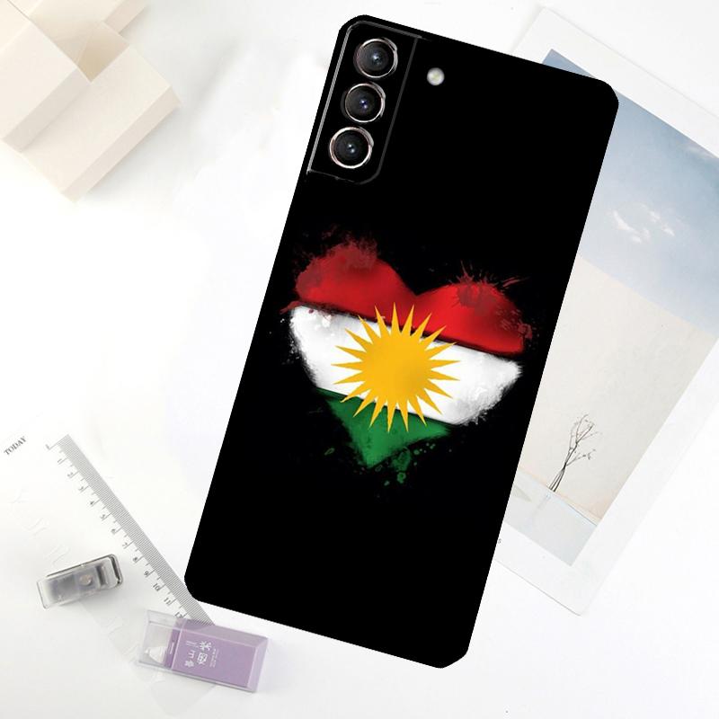 Kurdistan Flag Phone Case For Samsung Galaxy S25 S26 Ultra S20 S21 S22 S23 S24 Ultra S10 Plus S25 FE Cover