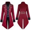 European and American Fashion New Style Halloween Cosplay Costume Tuxedo Medieval Renaissance Retro Costume Men Long Swallow-tailed Coat Clothing