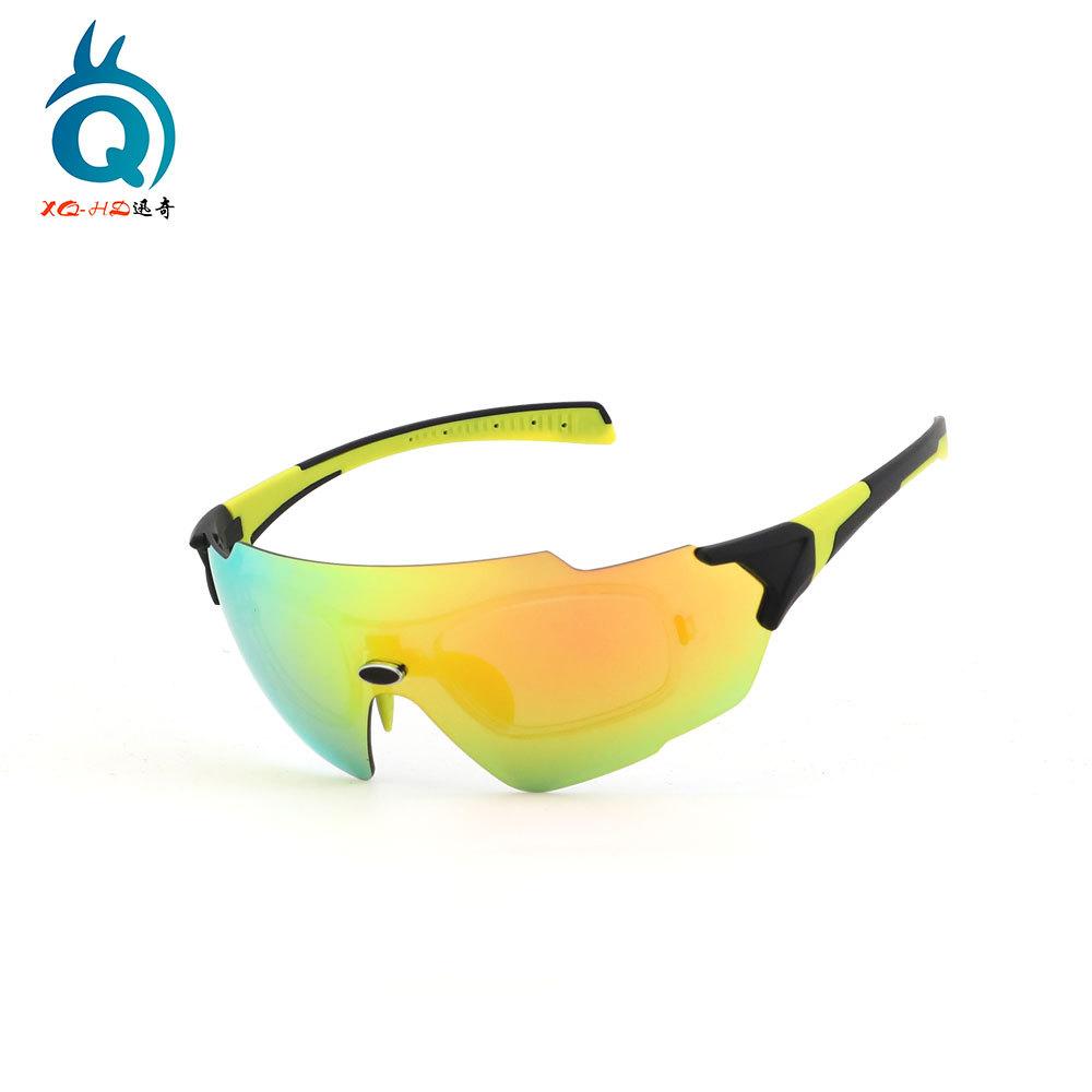 New outdoor sports cycling glasses UV-protective, colorful, frameless mountain bike goggles for men and women